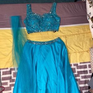 2 Piece Prom Dress